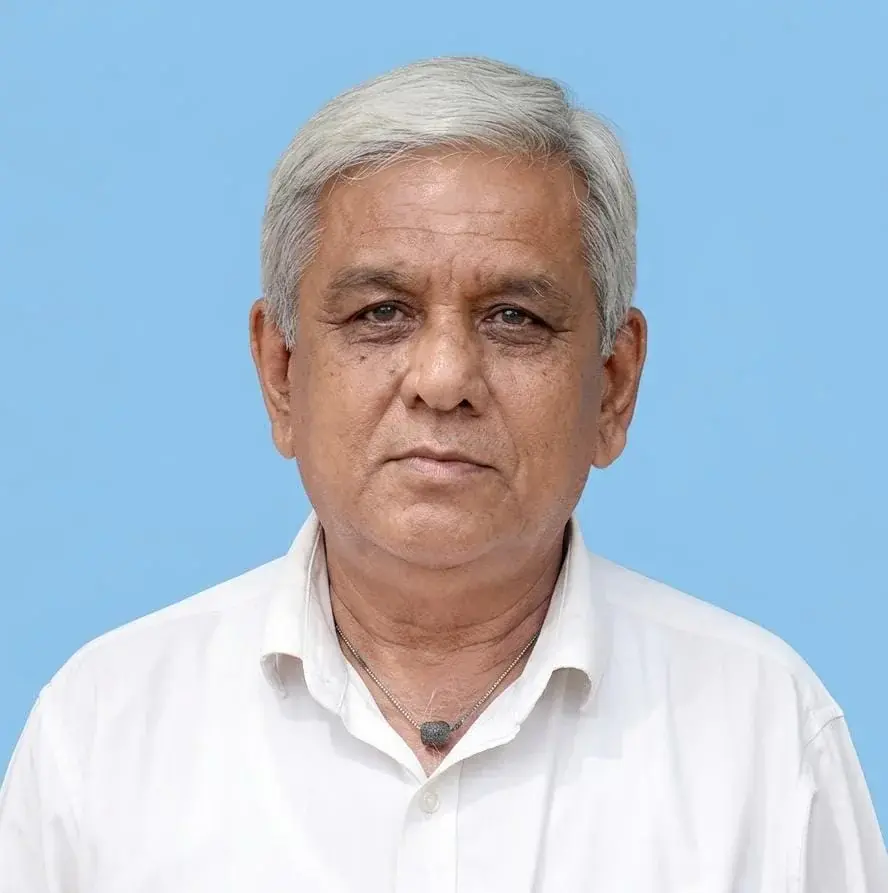 Portrait of Mr. Rameshbhai Bhurabhai Choudhary, Current Community Head (Nat Patel), Rapar City
